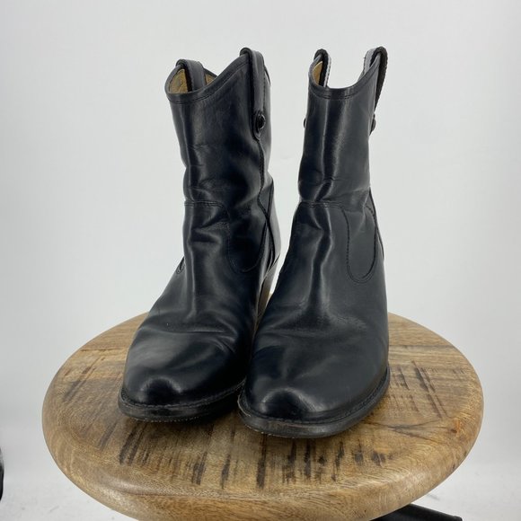 Frye Jackie button boho black leather boots - Picture 4 of 15